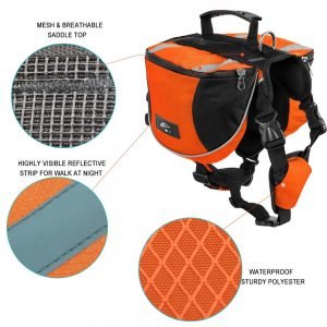 lifeunion polyester dog saddlebag